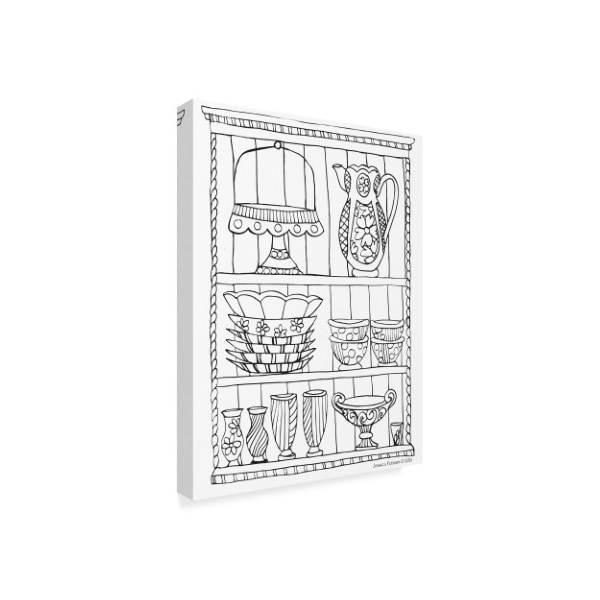 Jessica Putnam 'China Cabinet 4' Canvas Art,35x47